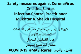 A public service message by MASH on how to stay safe from CoronaVirus.
