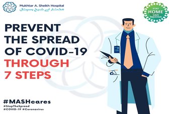 Prevent the spread of COVID-19 through 7 steps.