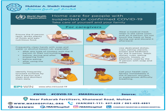 Home care for people with suspected or confirmed COVID-19.