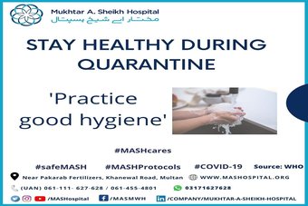 Covid-19 Advisory: Stay healthy during Quarantine.
